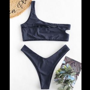 Zaful One Shoulder Bikni